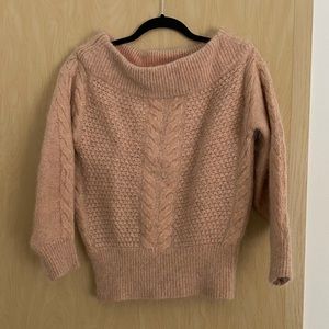 Anthropologie Mohair Off The Shoulder Sweater